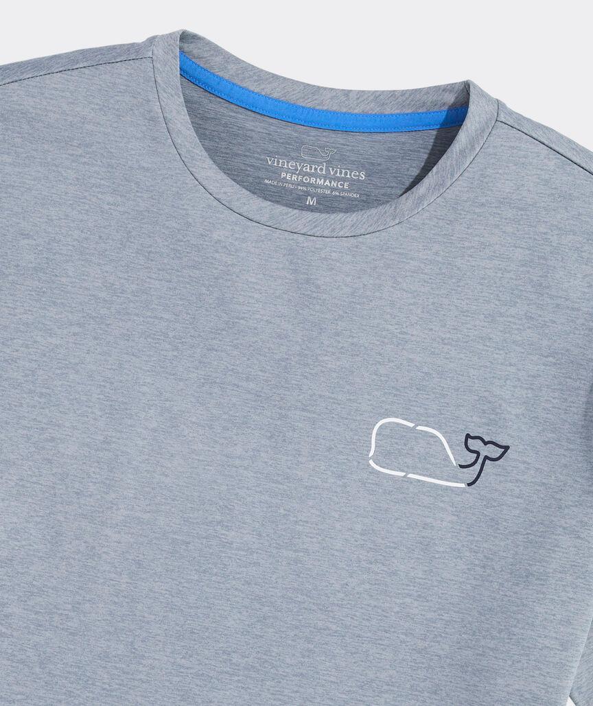 On-The-Go Whale Outline Short-Sleeve Harbor Performance Tee Product Image