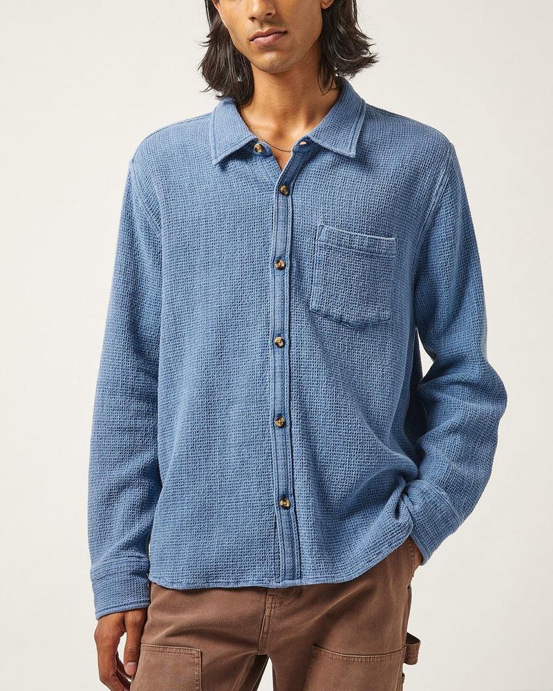 Waffle LS - Washed Indigo Product Image