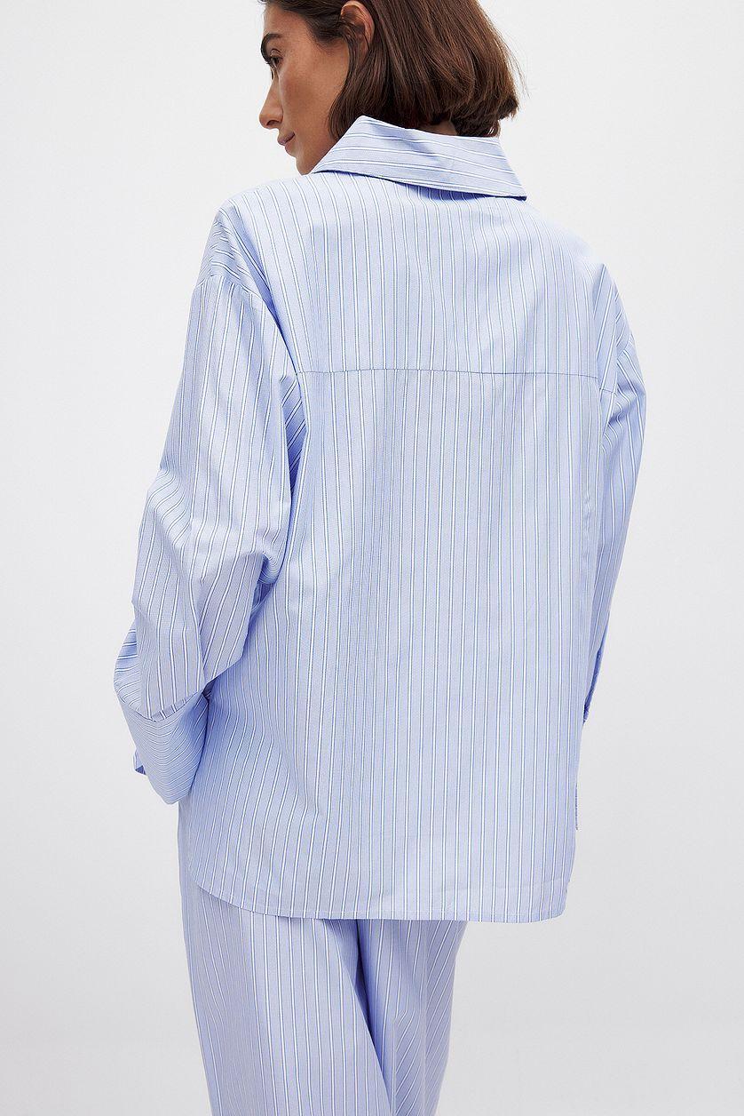 Oversized Striped Shirt Product Image