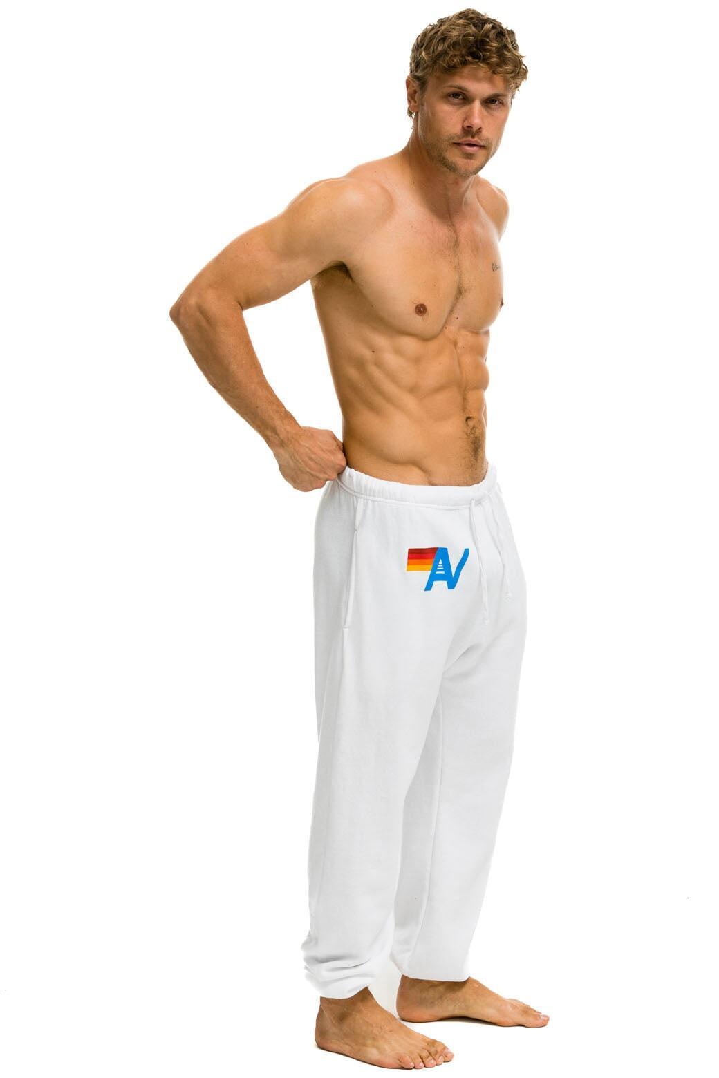 LOGO SWEATPANTS - WHITE Male Product Image