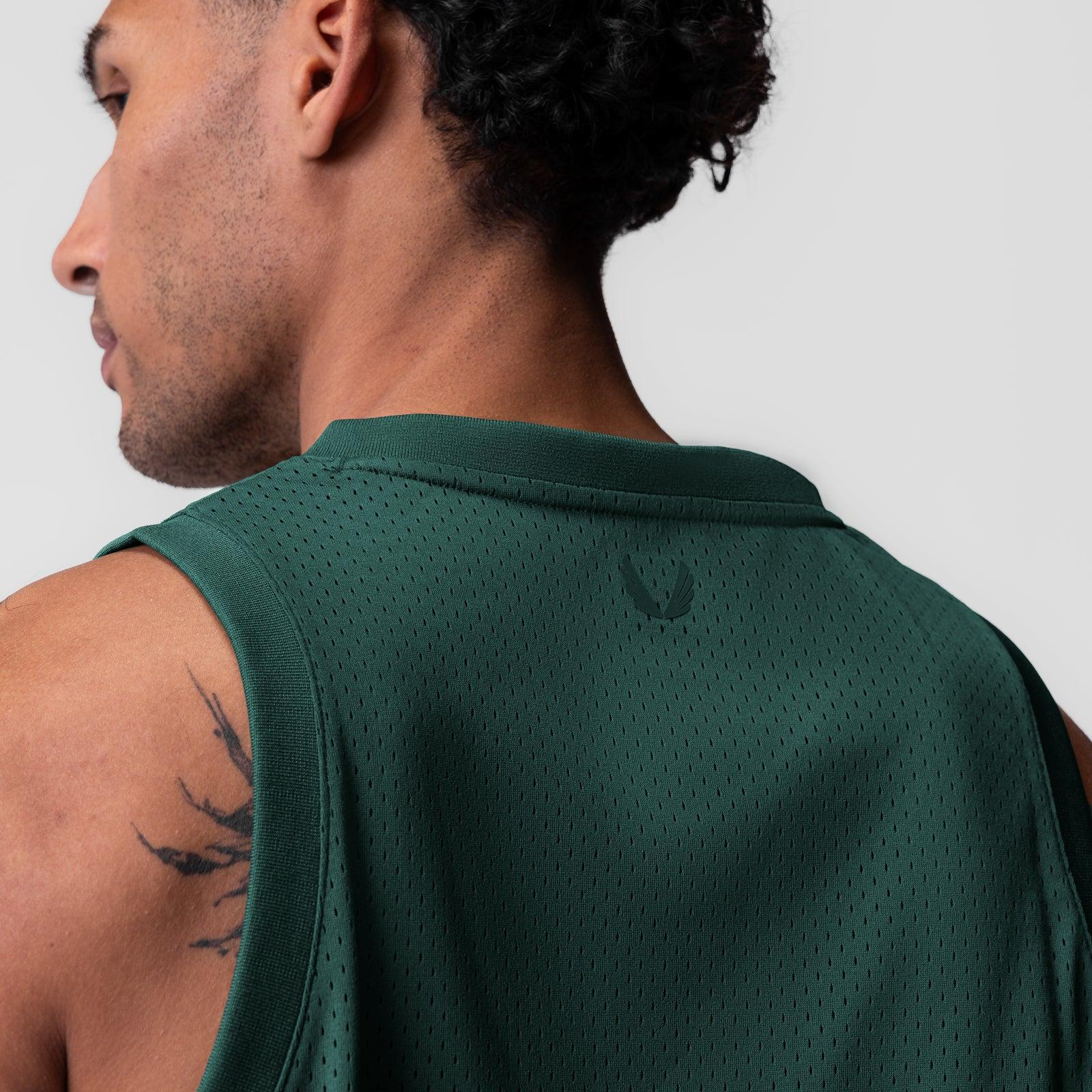 0990. Ion-Mesh Basketball Jersey - Forest Green Product Image