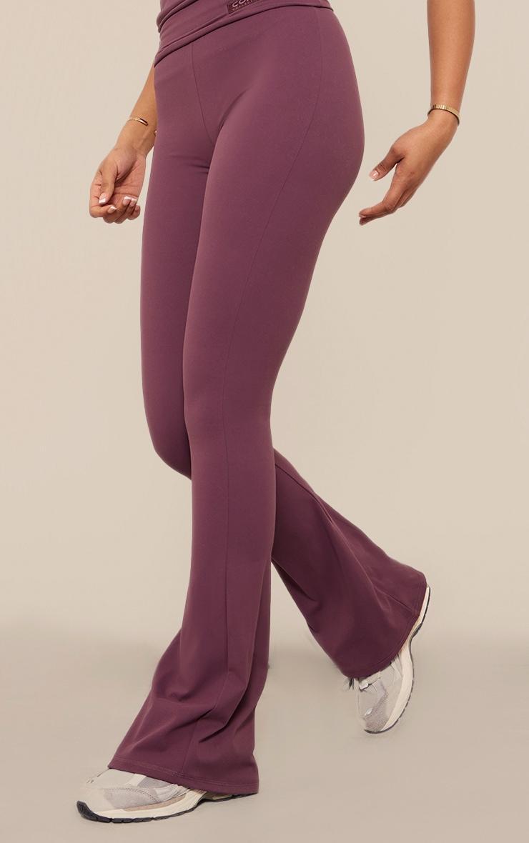 Tall Eggplant Core Collection Tab Snatched Sculpt Foldover Pants Product Image