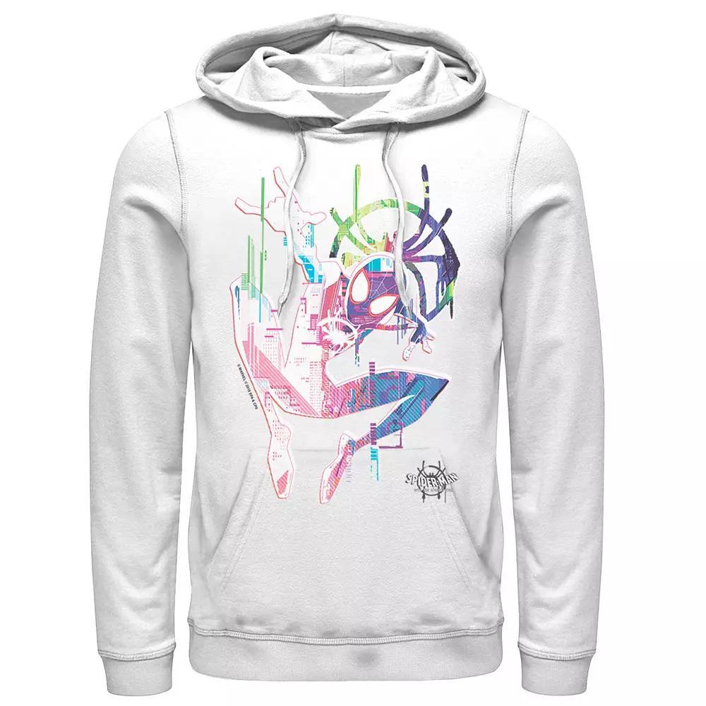 Men's Marvel Spiderverse Watercolor Spidey Pose Graphic Hoodie,  Product Image