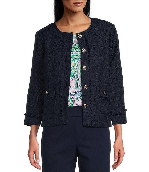 Allison Daley Long Sleeve Full Front Button Lined Jacket Product Image