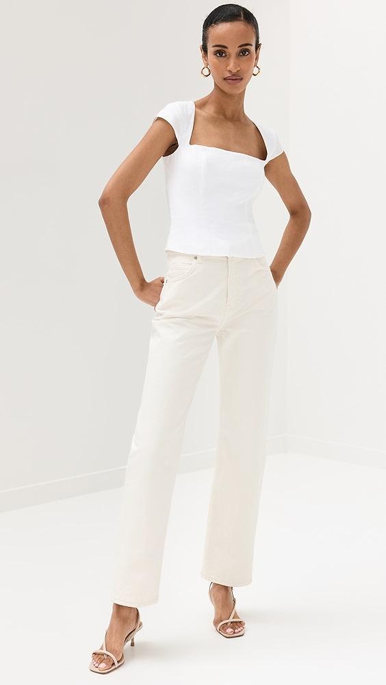 Reformation Abby High Rise Straight Jeans | Shopbop Product Image