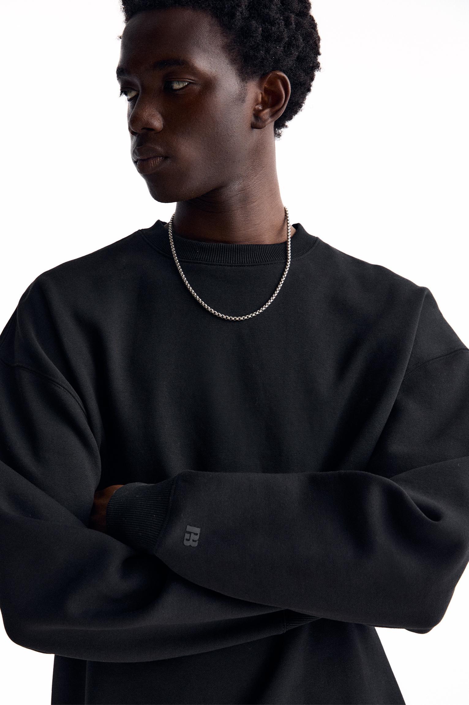 Basic crew neck sweatshirt Product Image