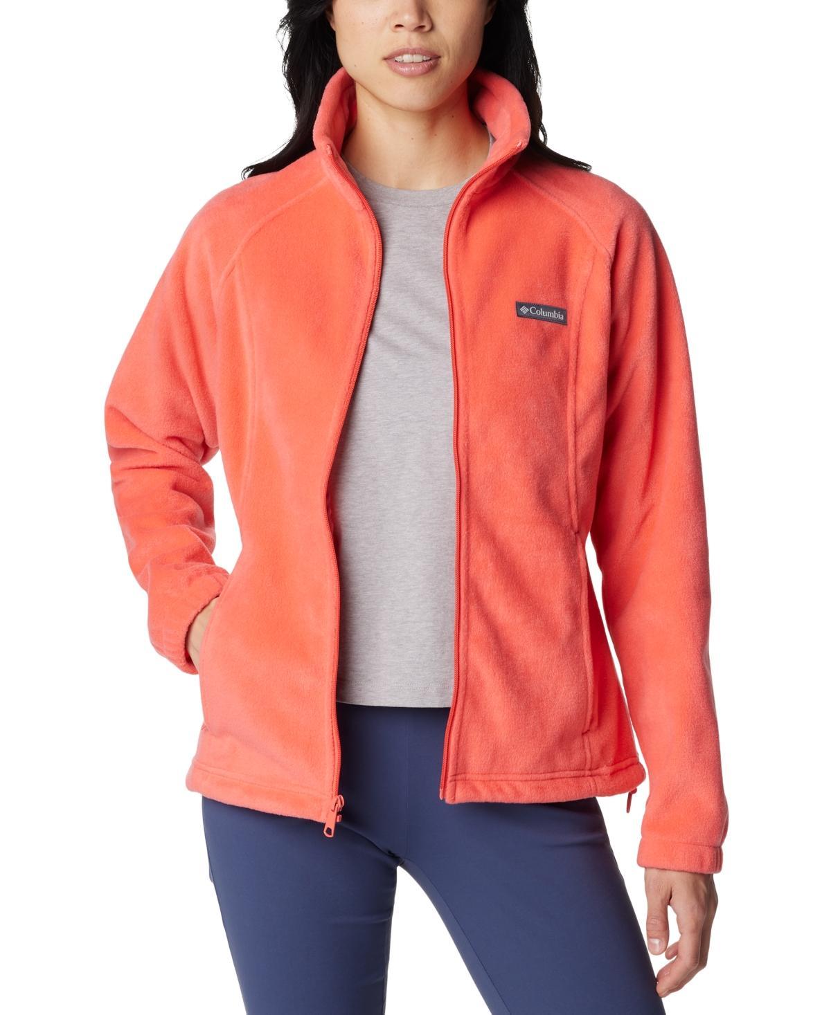 Women's Columbia Benton Springs Zip-Front Fleece Jacket, Size: XL, Salt Product Image