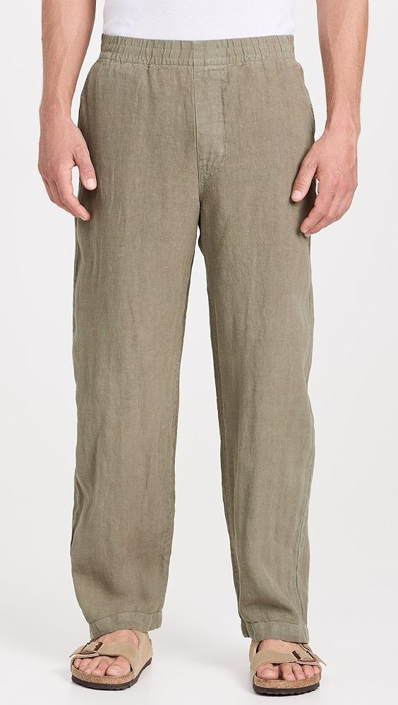 Madewell Linen Drawstring Pull-On Pants | Shopbop Product Image