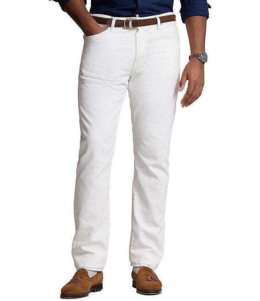 Polo Ralph Lauren Big & Tall Varick Slim Straight Garment-Dyed Jeans Product Image