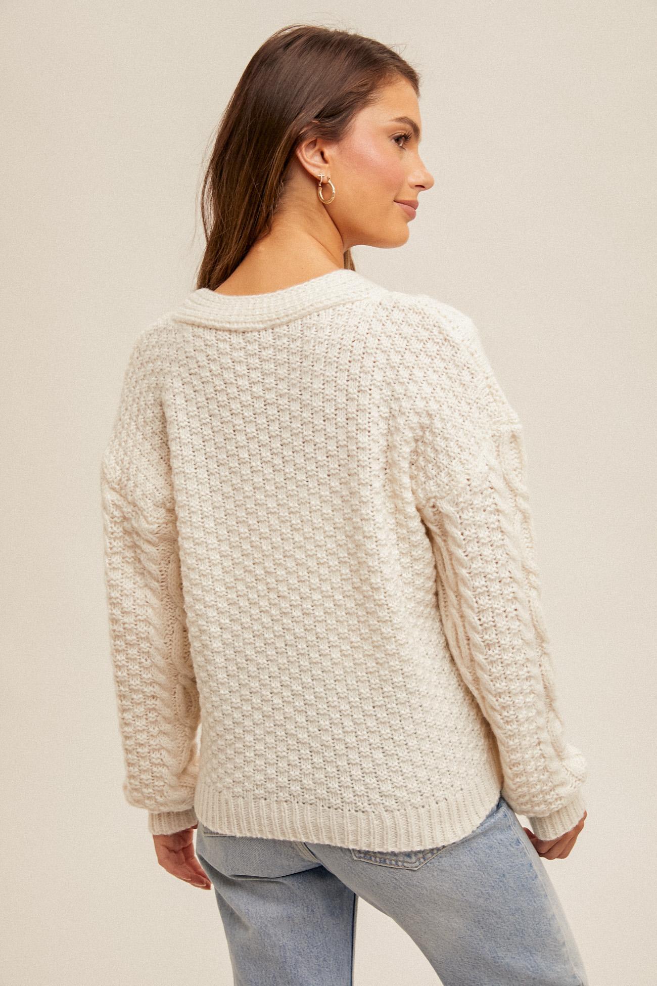 Cable Knit Cardigan Product Image