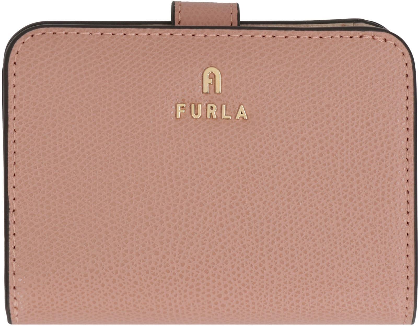 FURLA Camelia Leather Wallet In Pink Product Image