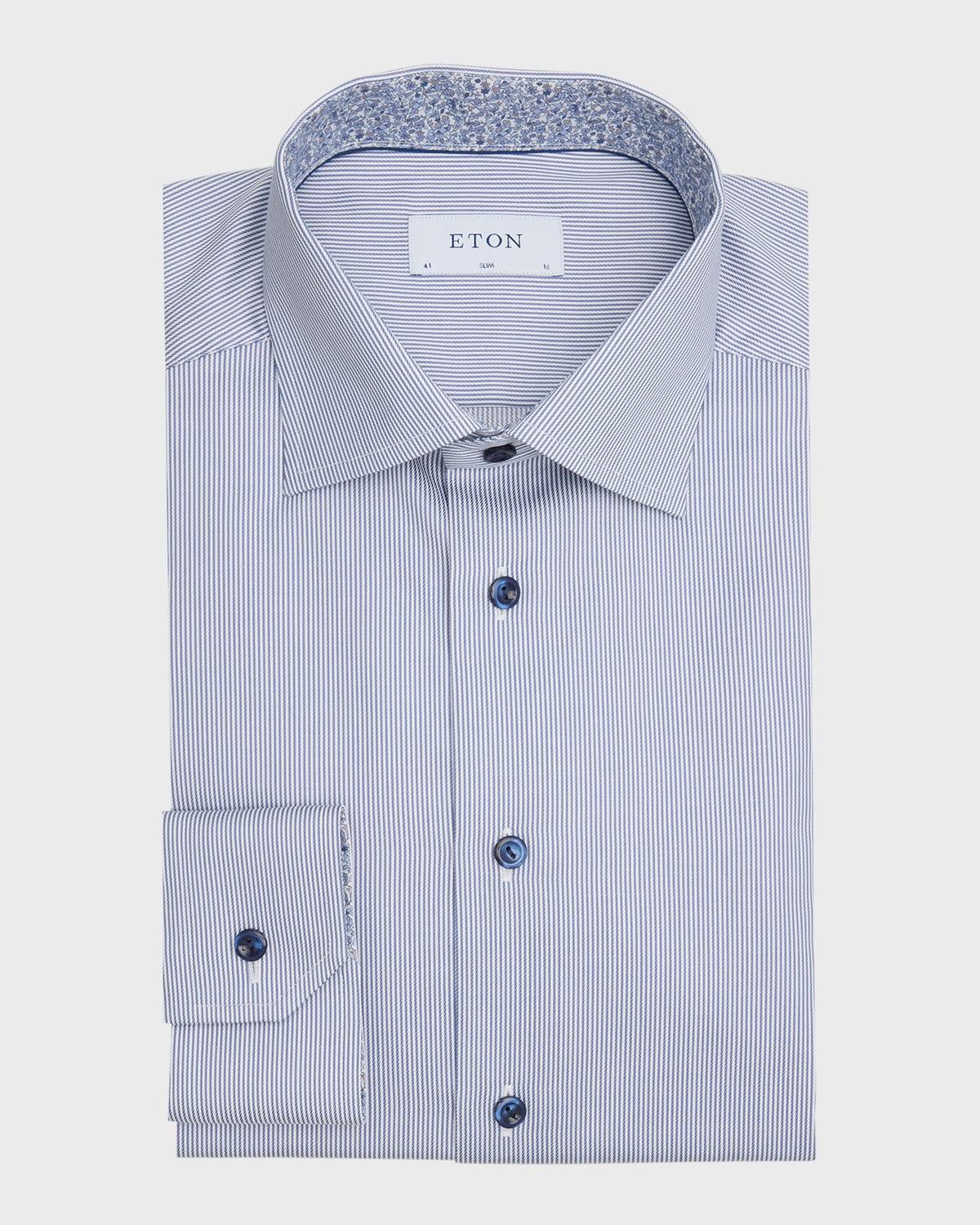 Mens Micro-Stripe Signature Twill Slim-Fit Dress Shirt Product Image