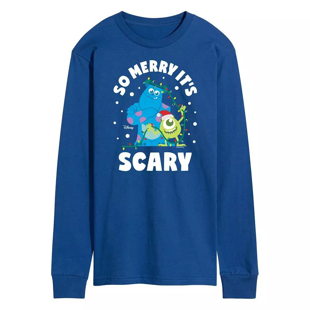 Disney / Pixar's Monsters Inc. Men's So Merry It's Scary Long Sleeve Graphic Tee,  Product Image