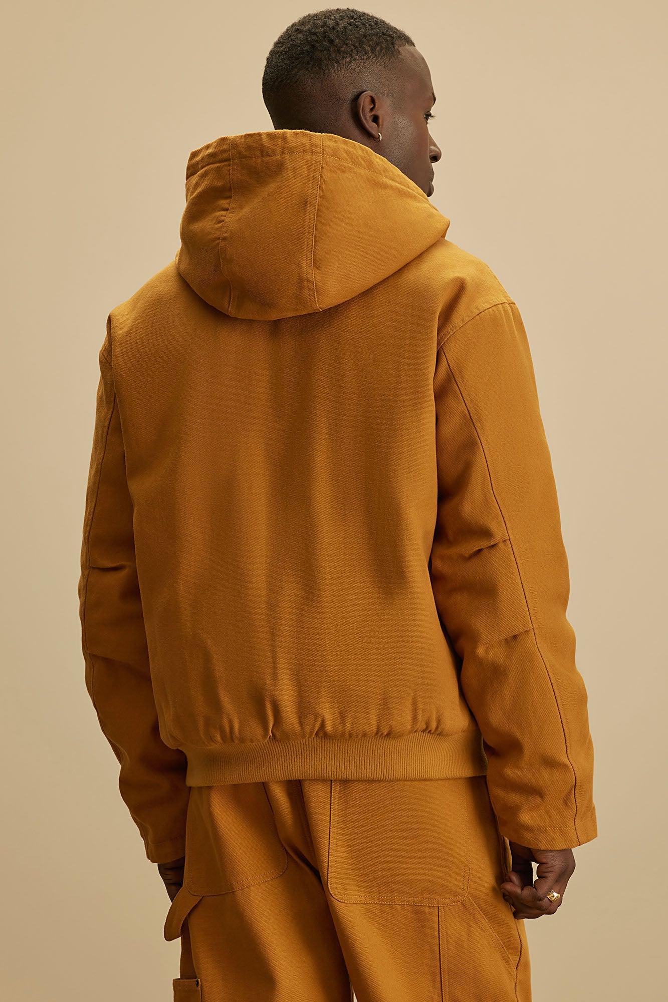 Alexander Utility Canvas Hooded Jacket - Tan Product Image