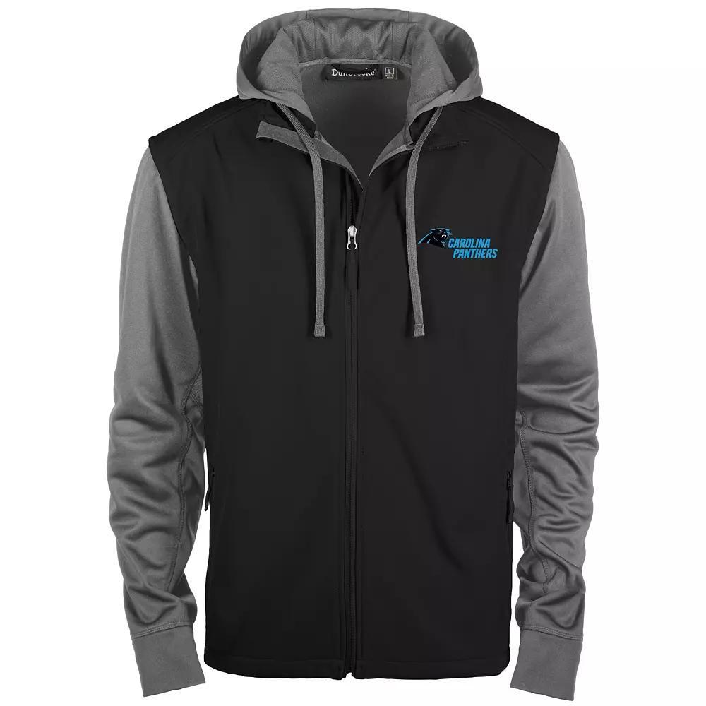 Men's Dunbrooke Black/Gray Carolina Panthers Alpha Full-Zip Jacket,  Product Image