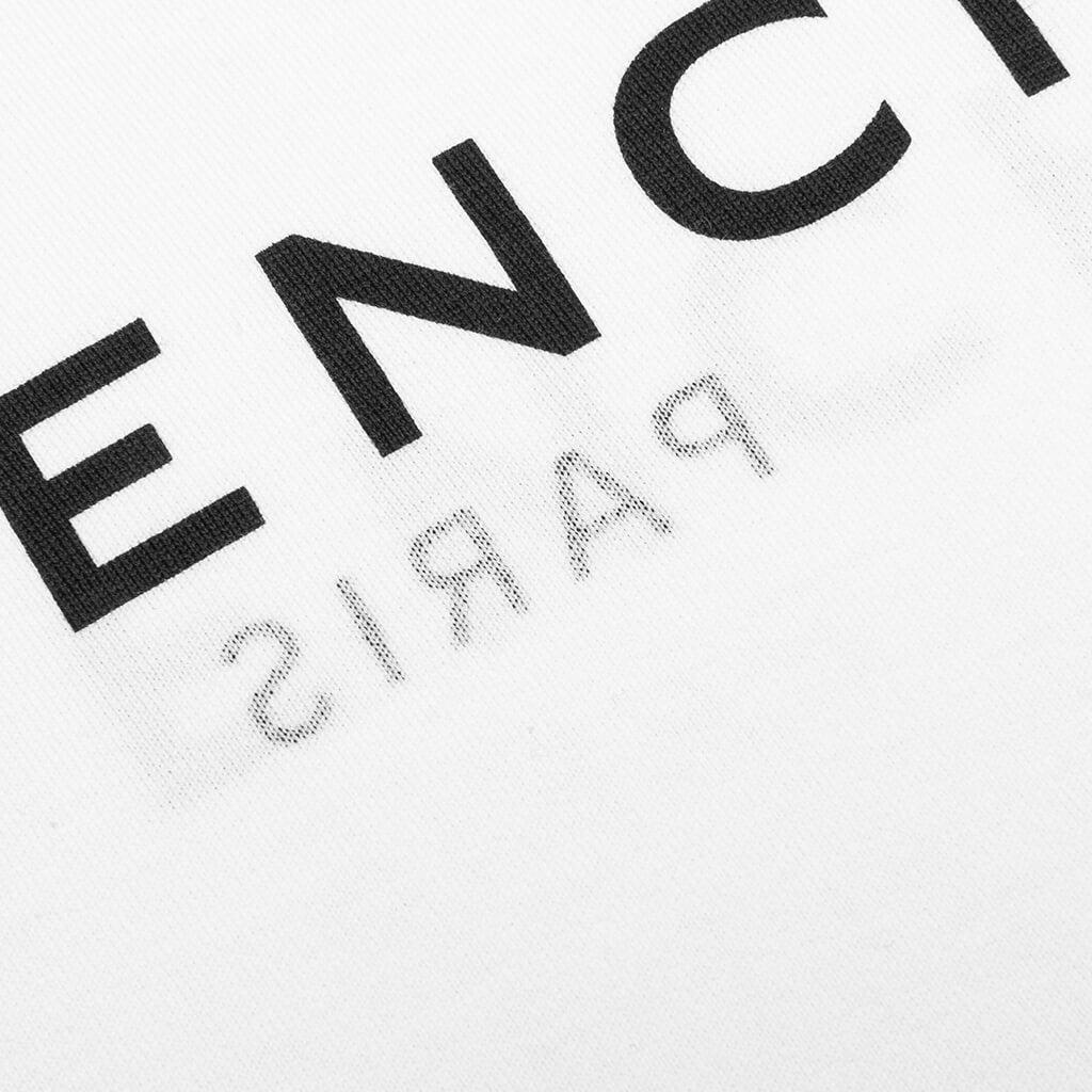 Slim Fit Reverse Print T-Shirt - White Male Product Image