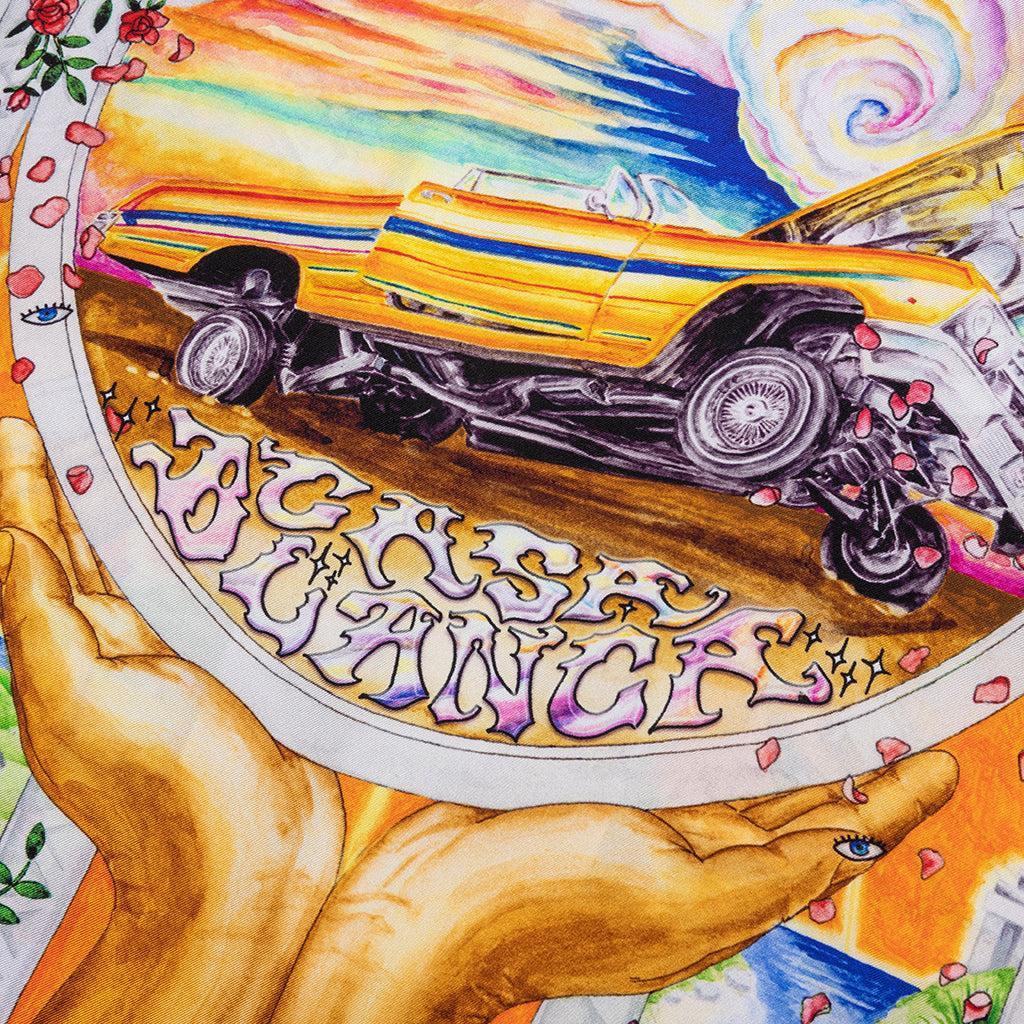 Short Sleeve Cuban Collar Shirt - A Tournade De Rose Male Product Image