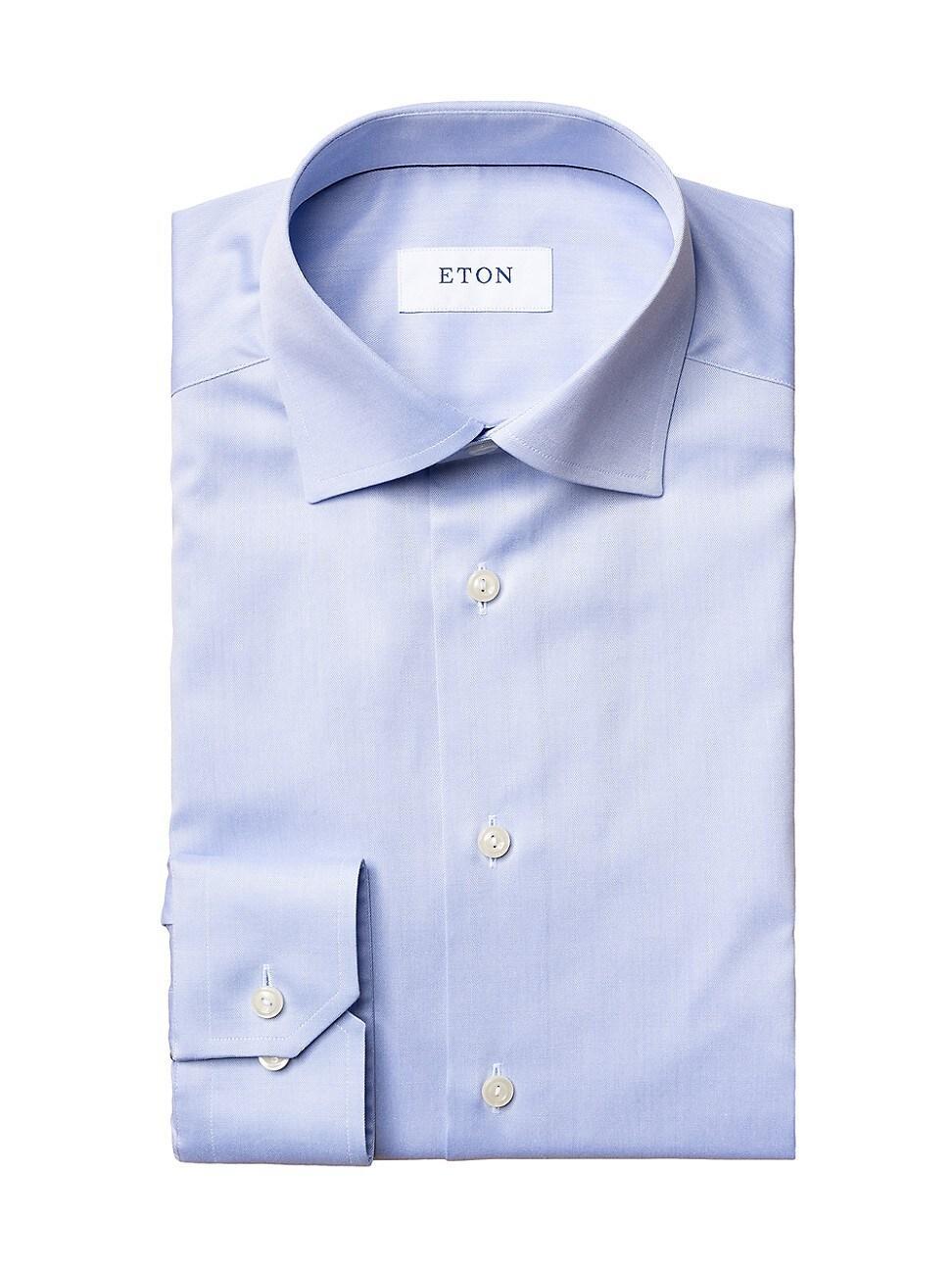 Mens Slim-Fit Twill Dress Shirt Product Image