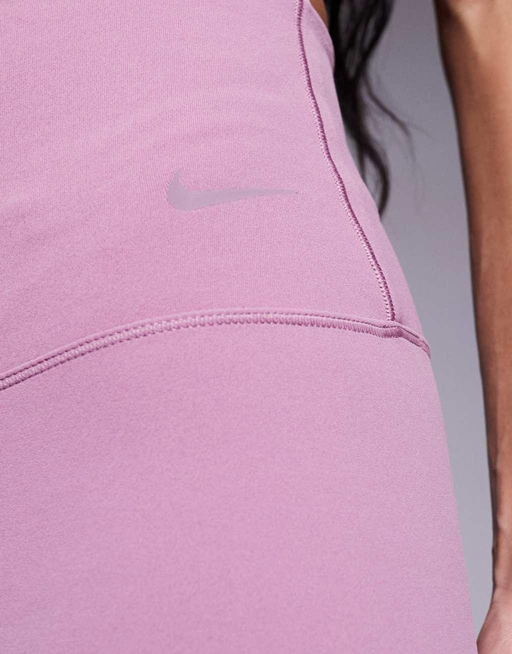 Nike Training Zenvy high waisted 7/8 leggings in pink Product Image