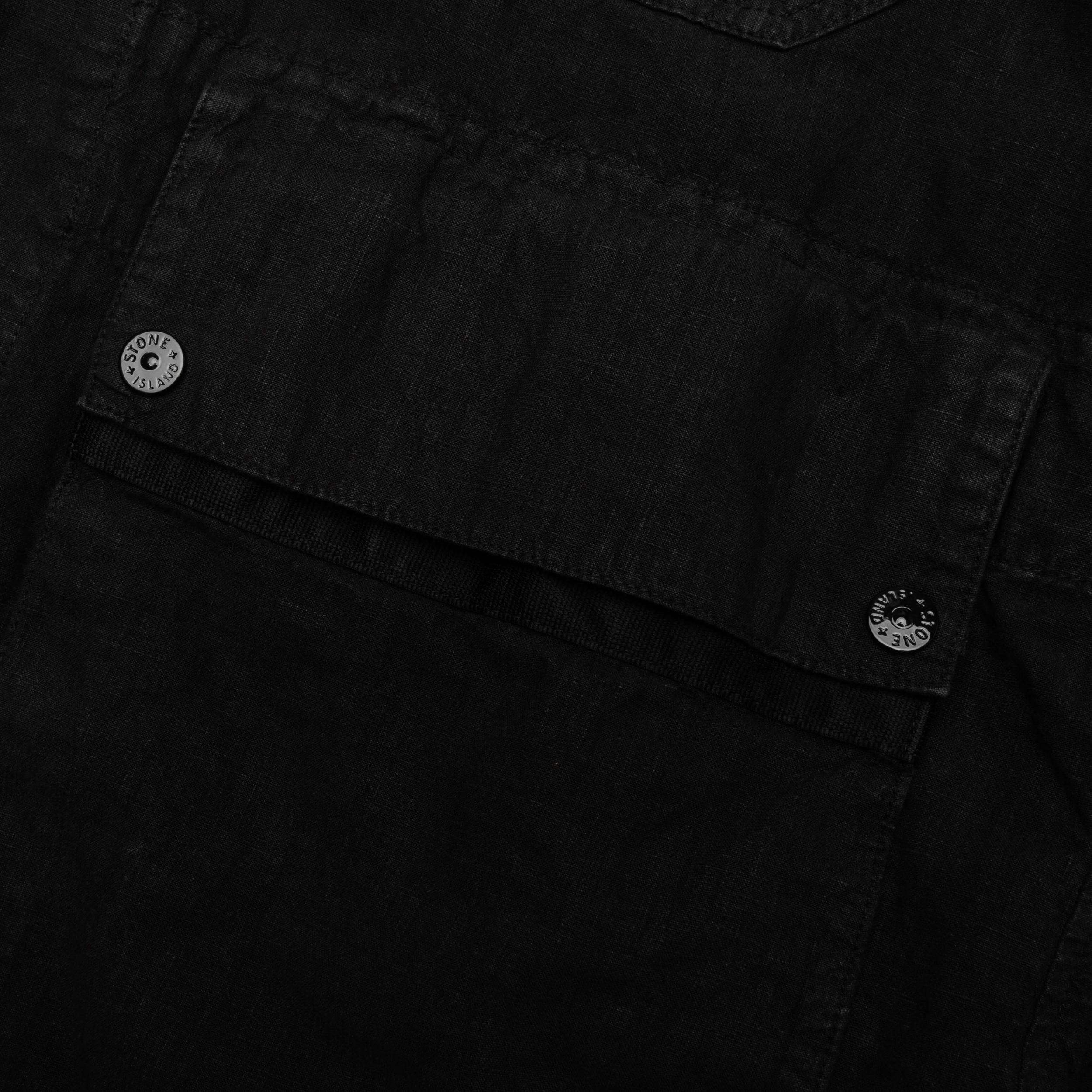 Lino Nylon Tela Field Jacket - Black Male Product Image