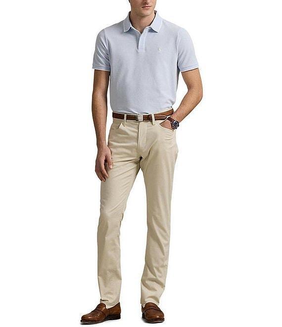 Polo Ralph Lauren Classic Fit Tipped Stretch Mesh Short Sleeve Polo Shirt Product Image