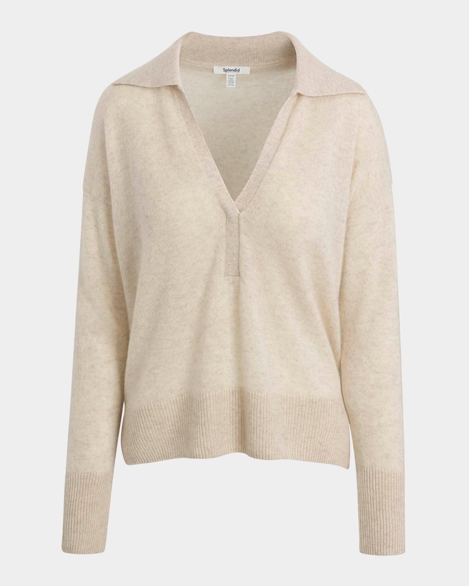 Cashmere Polo Sweater Product Image