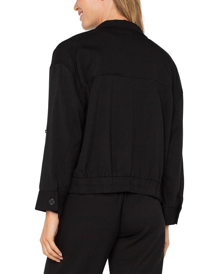 Plush Comfort Knit Zip Up Funnel Neck Jacket Product Image