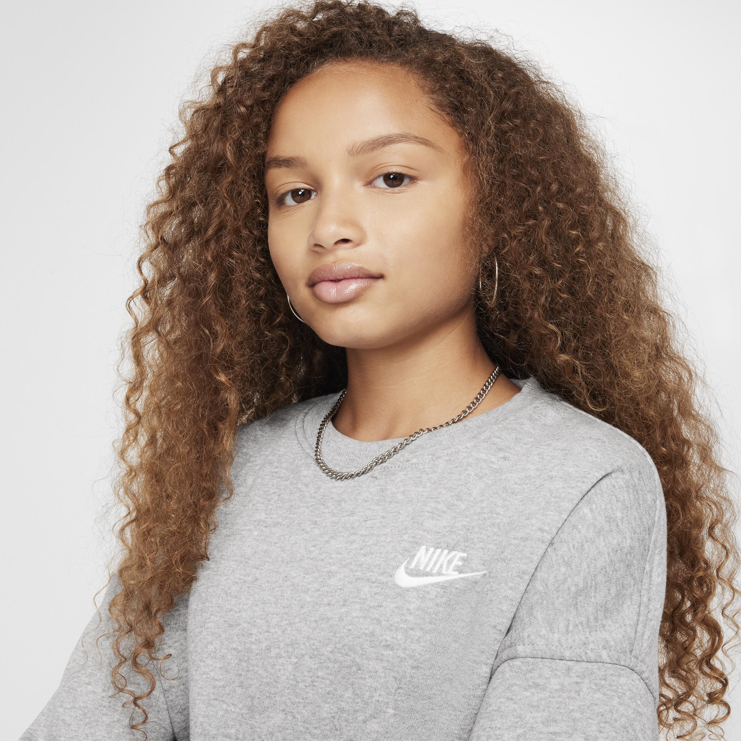 Women's Nike Sportswear Club Fleece Girls' Boxy Crew-Neck Sweatshirt Product Image