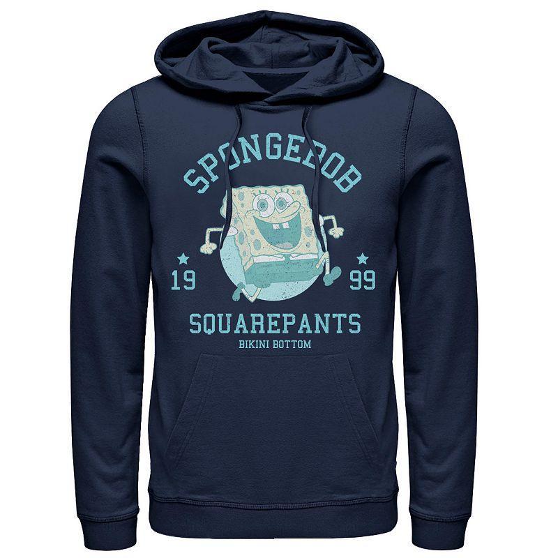 Mens Nickelodeon SpongeBob SquarePants Retro Bikini Bottom Hoodie Grey Heather Product Image