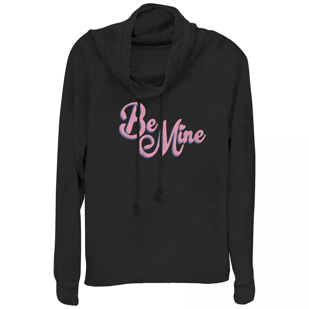 Womens Plus Peace Love And Coffee Cowlneck Graphic Lightweight Long Sleeve, Girls Blue Product Image