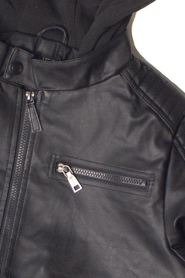 Hooded Moto Jacket Product Image