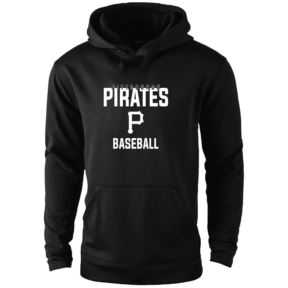 Men's Dunbrooke Black Pittsburgh Pirates Champion Pullover Hoodie,  Product Image