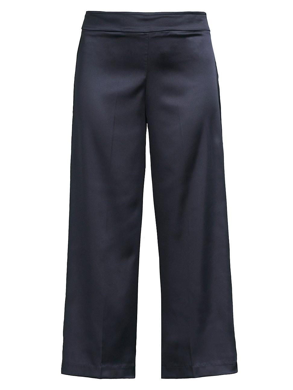 Womens Alex Satin Wide-Leg Pants Product Image