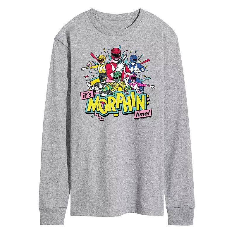 Men's Power Rangers It's Morphin Time Long Sleeve Graphic Tee,  Product Image