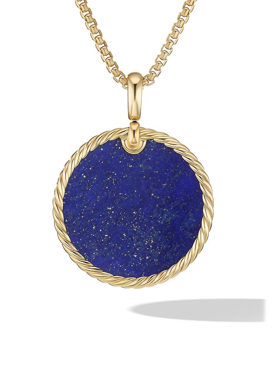 Womens DY Elements Disc Pendant in 18K Yellow Gold Product Image