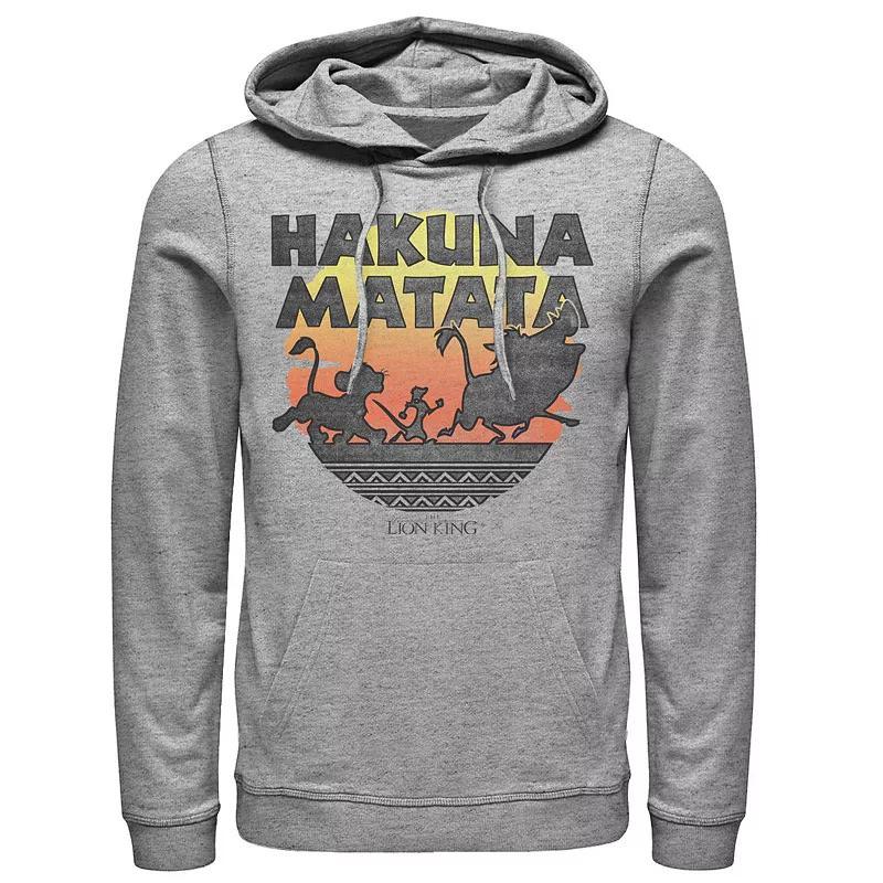 Disney's The Lion King Men's Hakuna Matata Sunset Silhouette Poster Hoodie, Size: Large, Royal Product Image