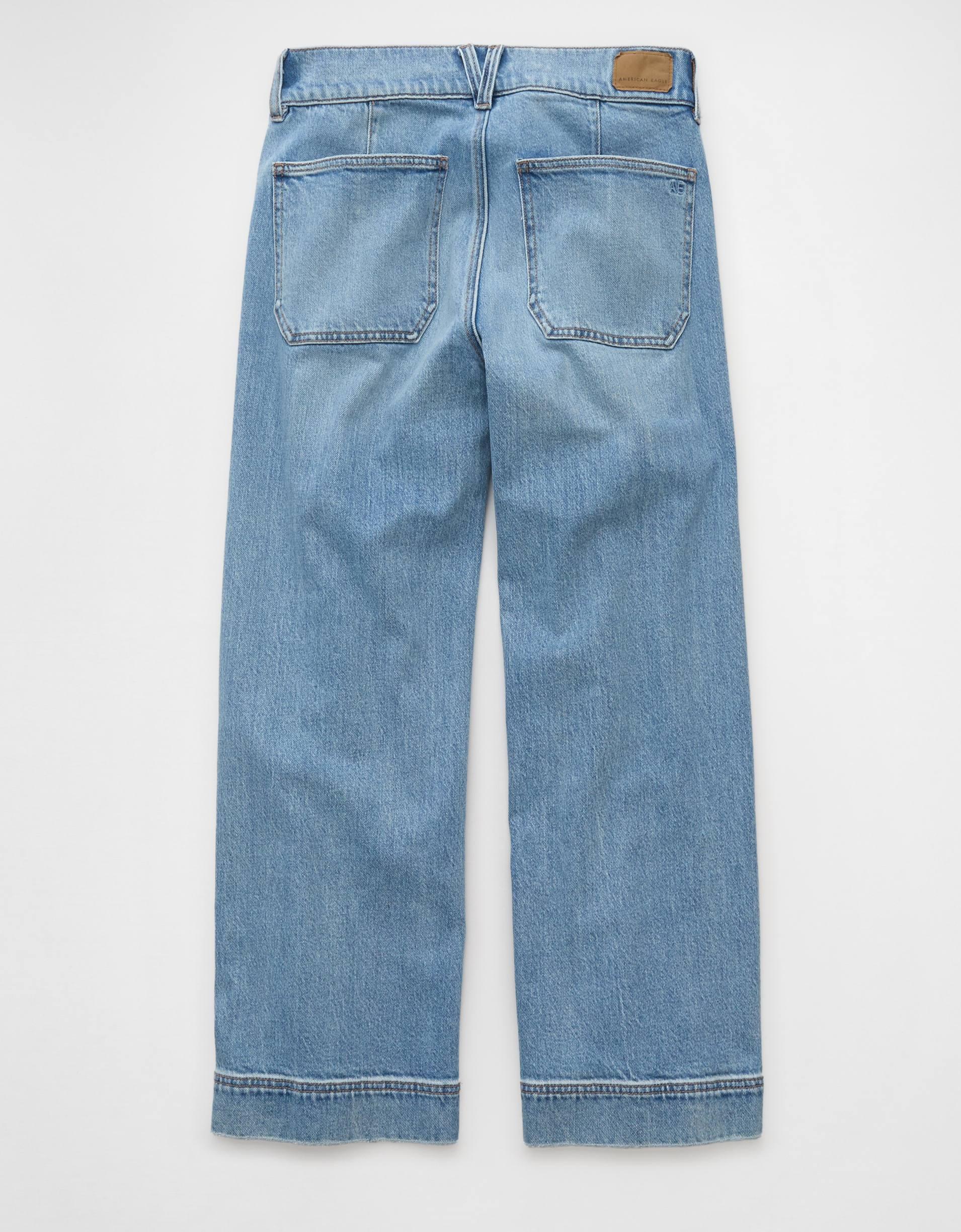AE Stretch High-Waisted Stovepipe Crop Jean Product Image