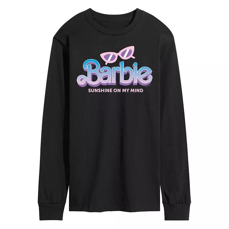 Men's Barbie Sunshine On My Mind Long Sleeve, Size: Medium, Black Product Image