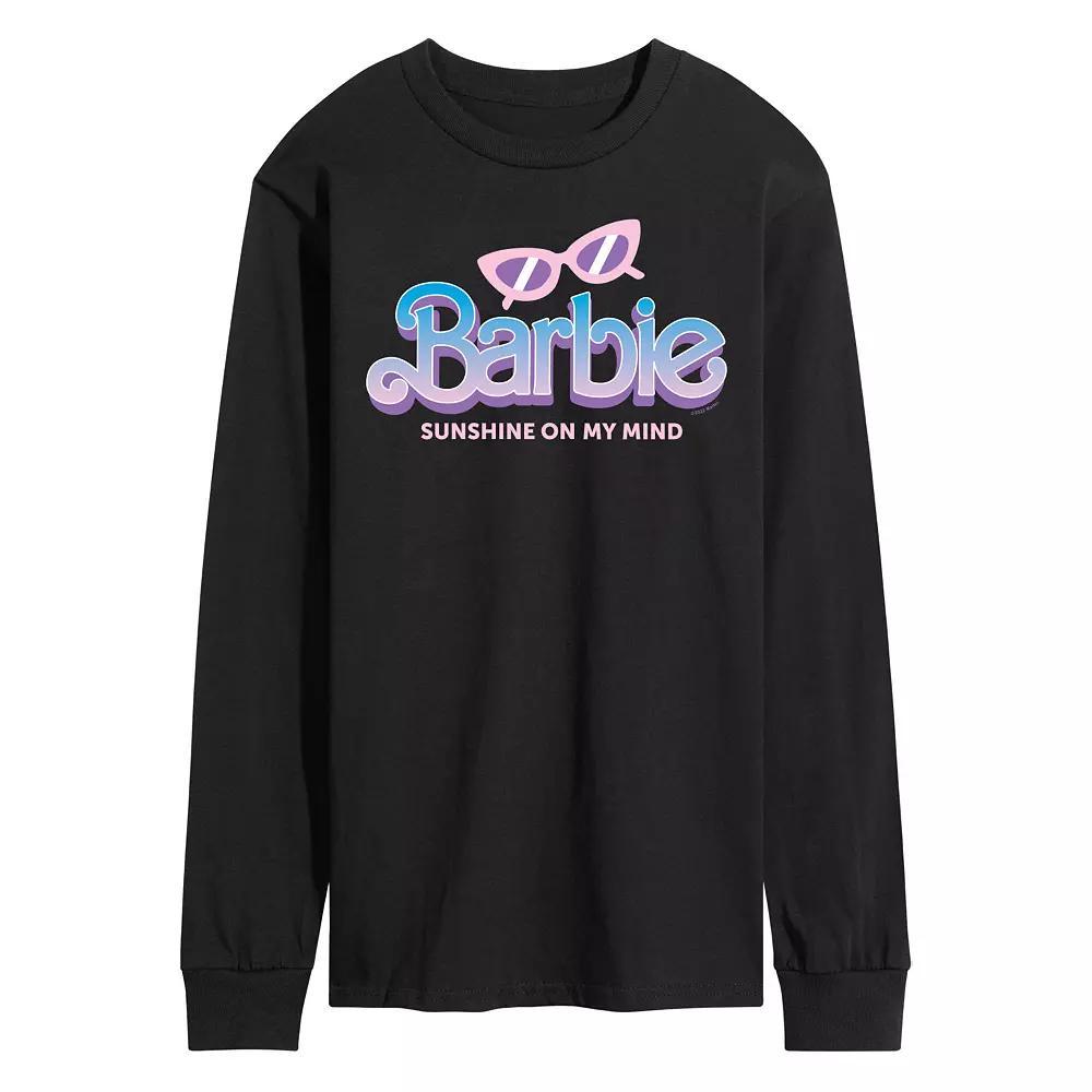 Men's Barbie Sunshine On My Mind Long Sleeve, Size: Medium, Black Product Image