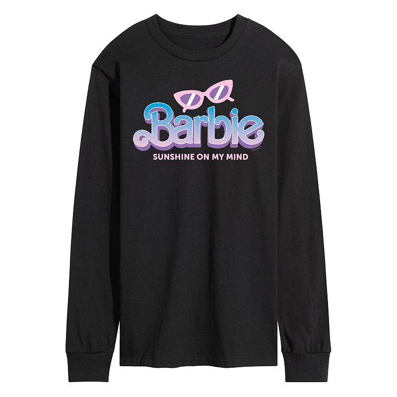 Men's Barbie Sunshine On My Mind Long Sleeve, Size: XL, Gray Product Image