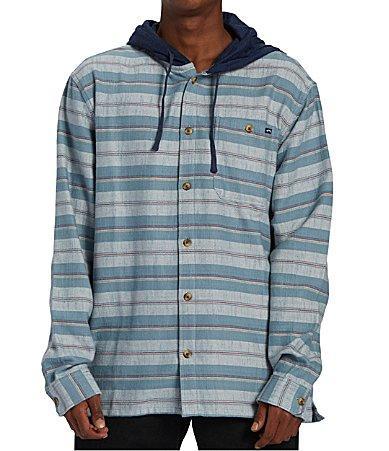 Billabong Baja Flannel (Oyster) Men's Clothing Product Image