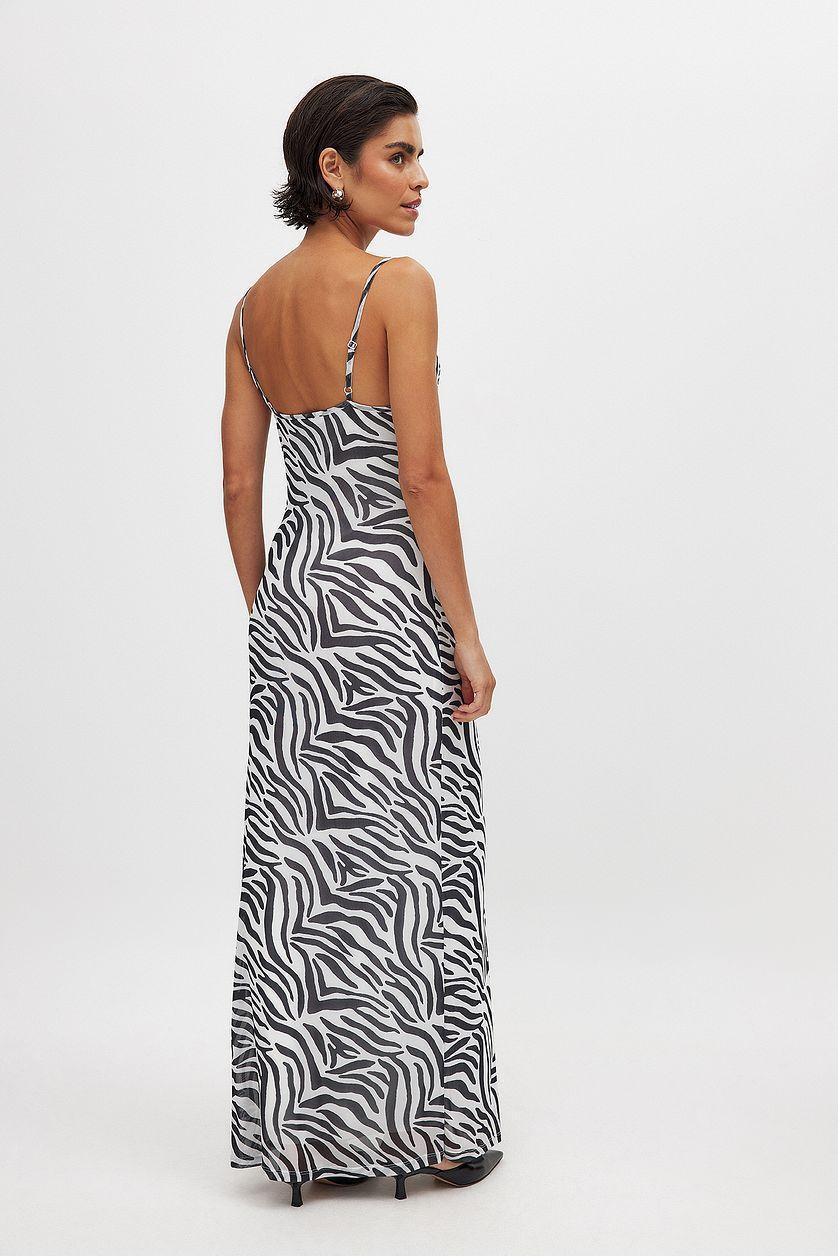 Waterfall Mesh Maxi Dress Product Image