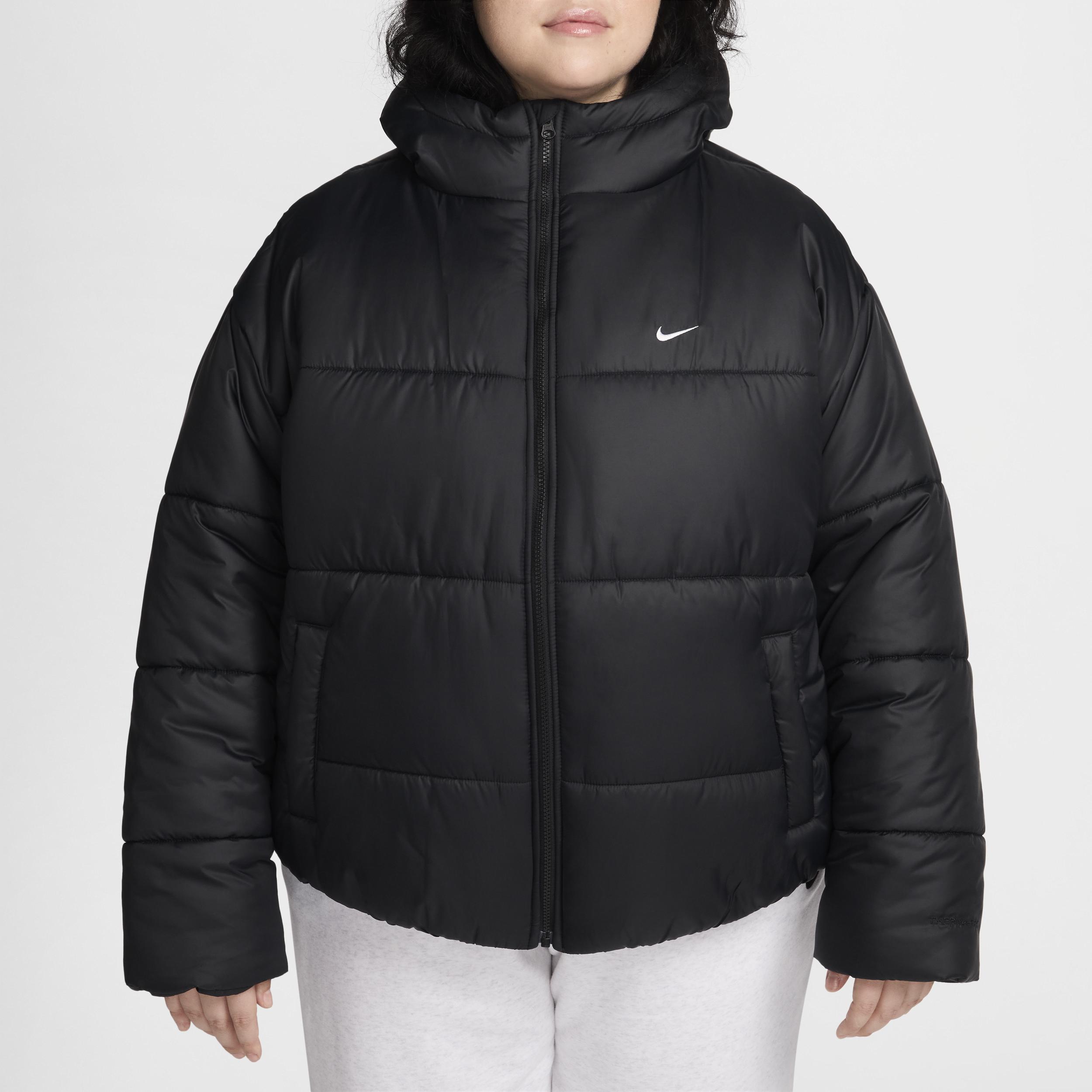 Women's Nike Sportswear Classic Puffer Therma-FIT Loose Hooded Jacket (Plus Size) Product Image
