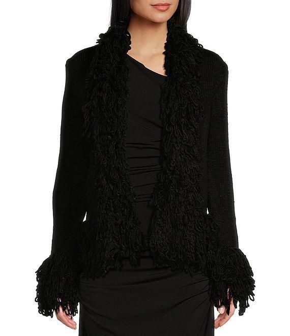 C&V Chelsea & Violet Fringed Cardigan Product Image