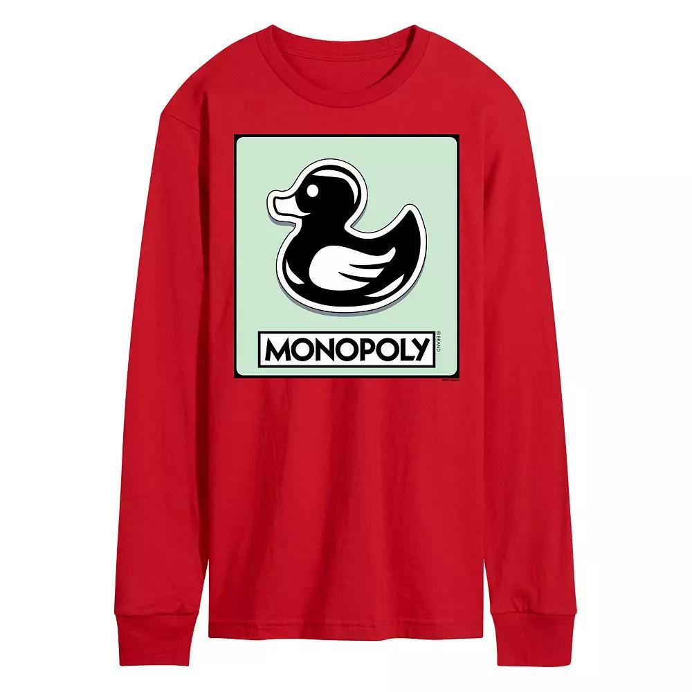 Men's Monopoly Duck Token Long Sleeve Graphic Tee,  Product Image
