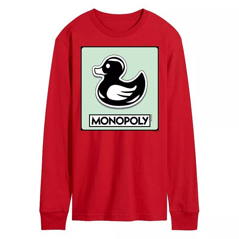 Men's Monopoly Duck Token Long Sleeve Graphic Tee,  Product Image