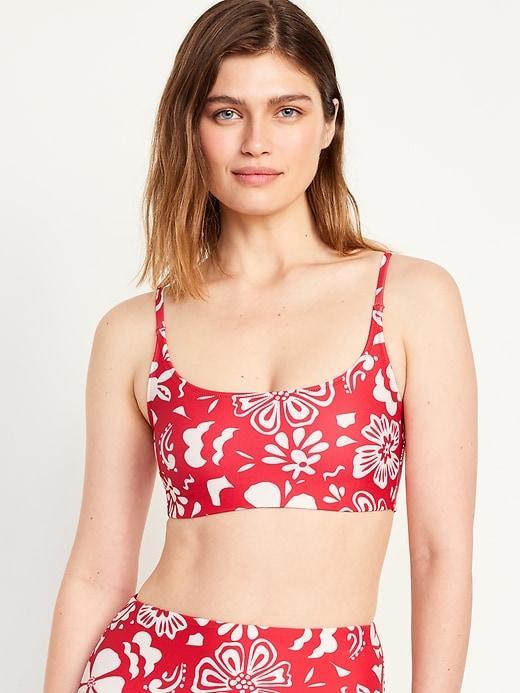 Scoop-Neck Bikini Swim Top Product Image