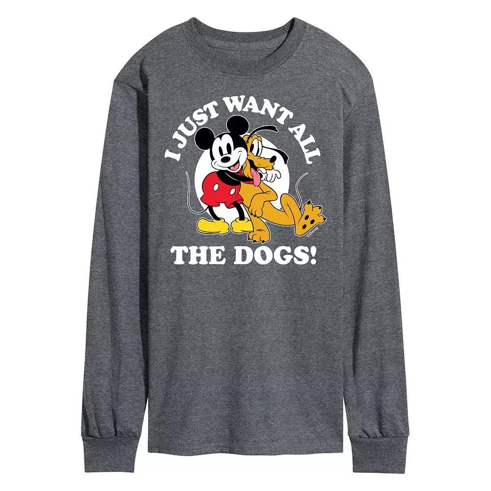 Men's Disney's Mickey & Pluto Want All The Dogs Tee,  Product Image