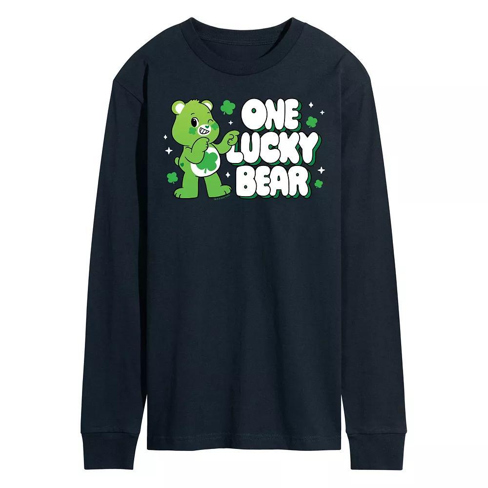 Men's Care Bears Unlock The Magic One Lucky Bear Long Sleeve Graphic Tee,  Product Image