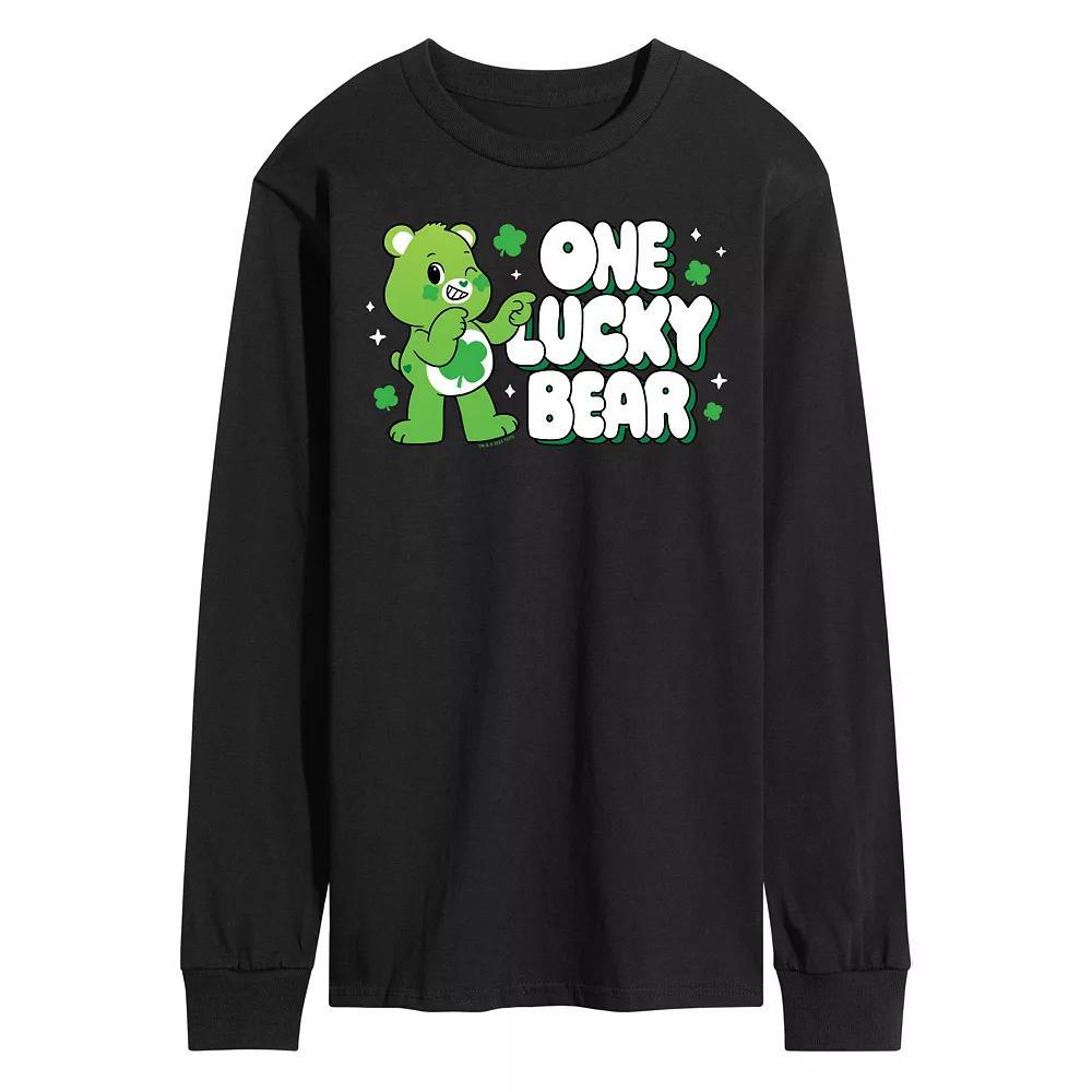 Men's Care Bears Unlock The Magic One Lucky Bear Long Sleeve Graphic Tee,  Product Image